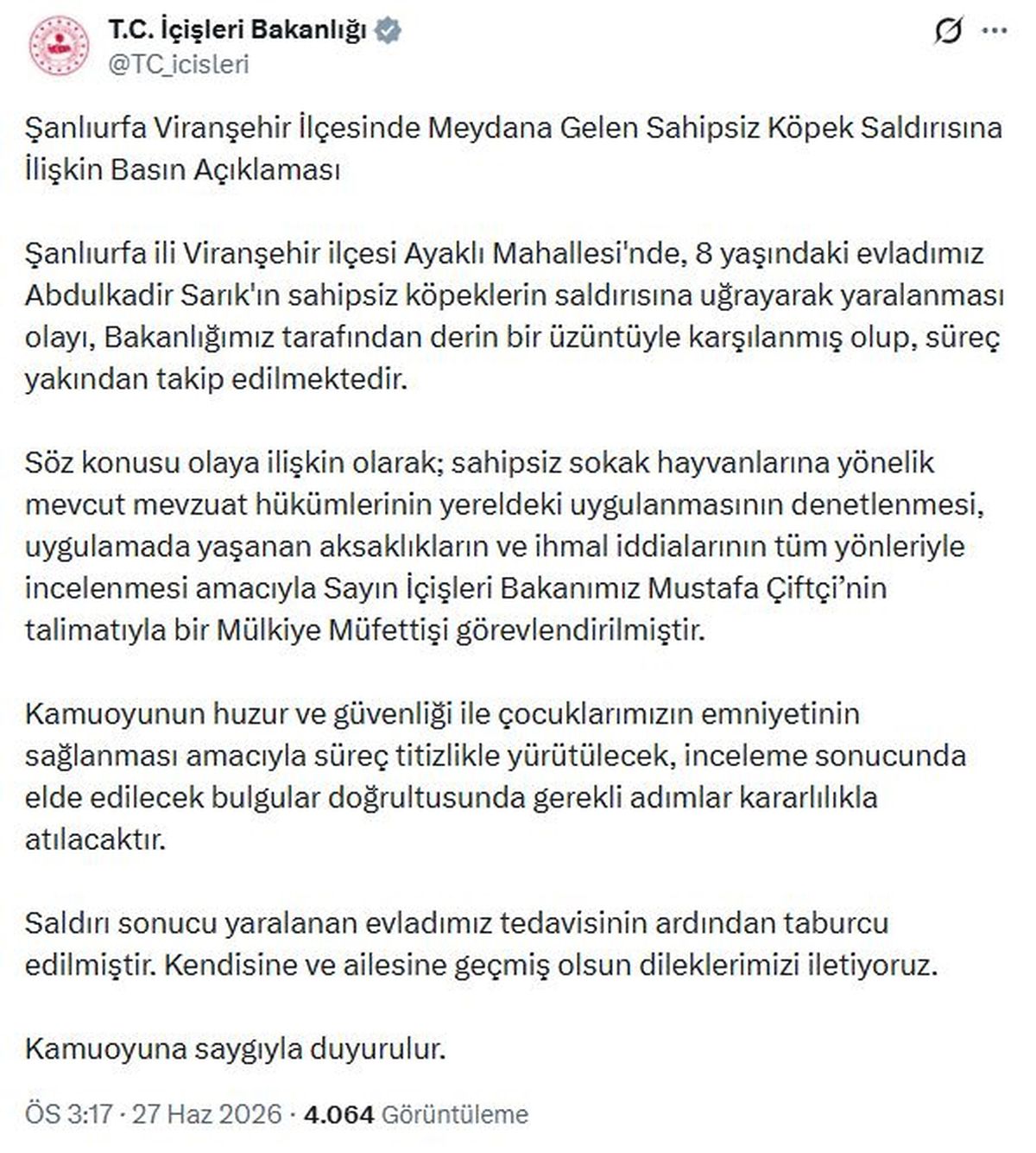 Sokak köpeklerinin saldırısına uğrayan Abdulkadir, yaralandı