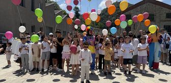 Zonguldak'ta lösemiyi yenen 6 yaşındaki çocuk için gökyüzüne balonlar bırakıldı