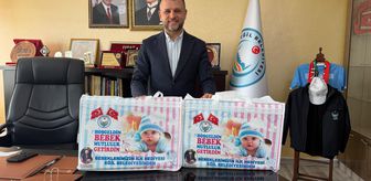 Eğil Belediyesi'nden yeni doğan bebeklere hoş geldin hediyesi