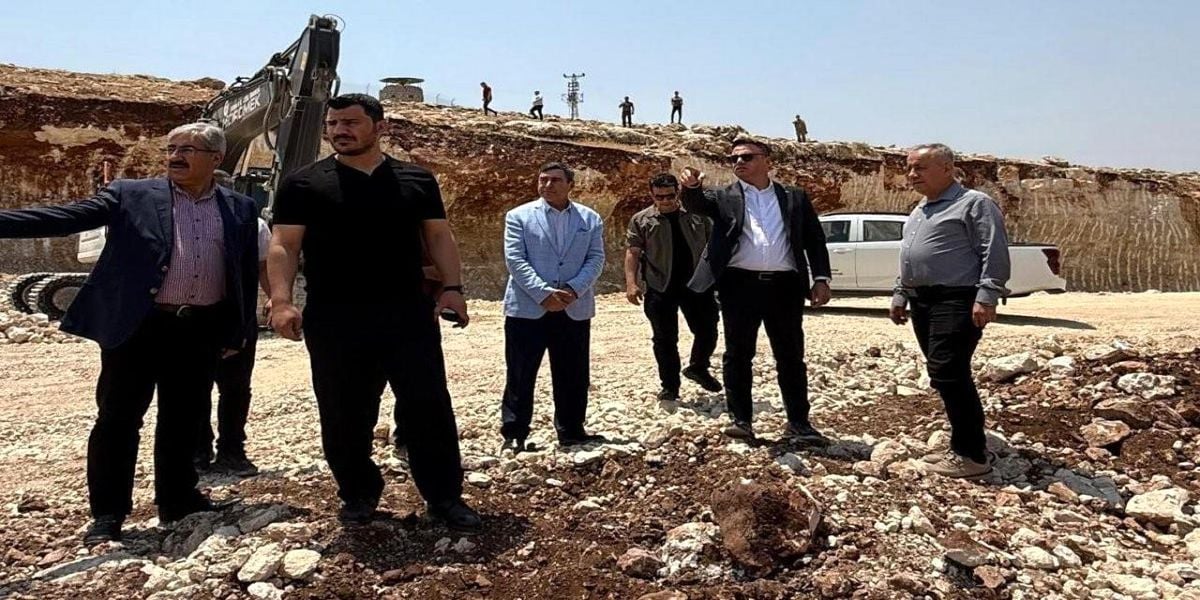 İdil'deki şantiye ve konkasör tesisinde inceleme