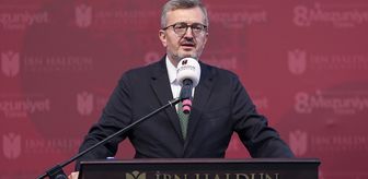 Duran: İbn Haldun mezunları daha adil dünya için çizgiye talip