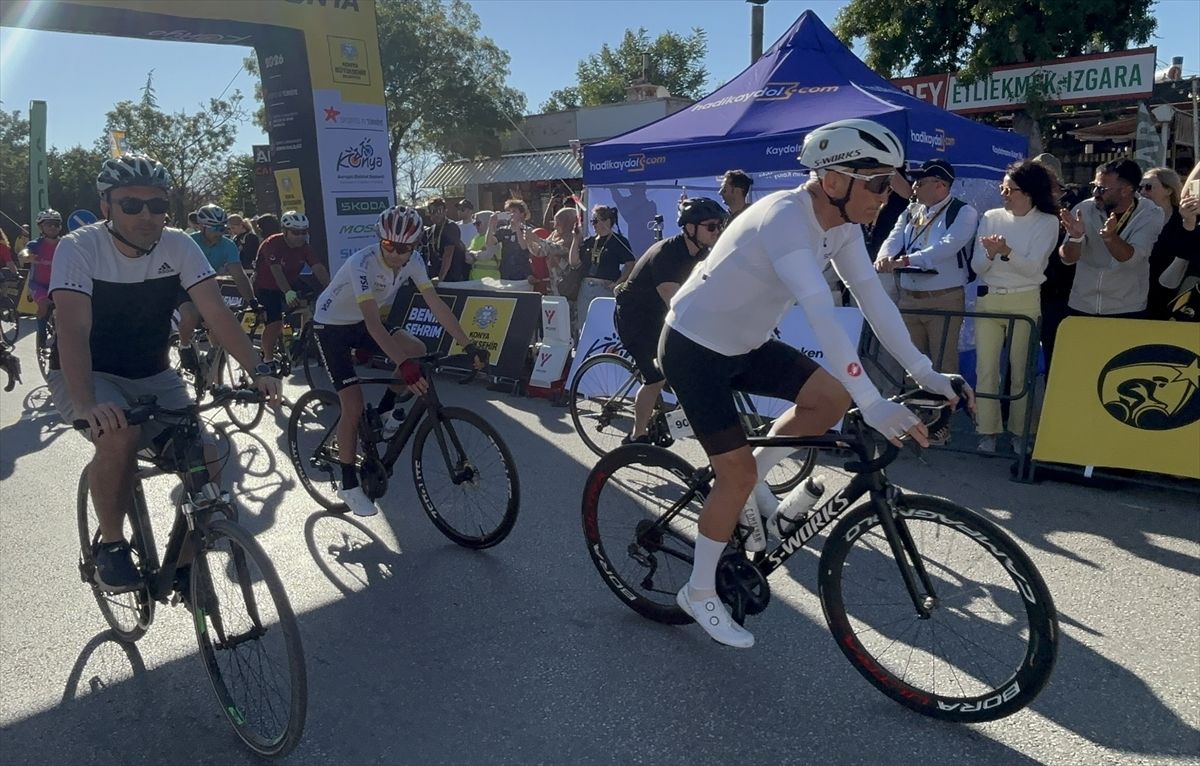 Konya'da Granfondo Yol Bisiklet Yarışı başladı