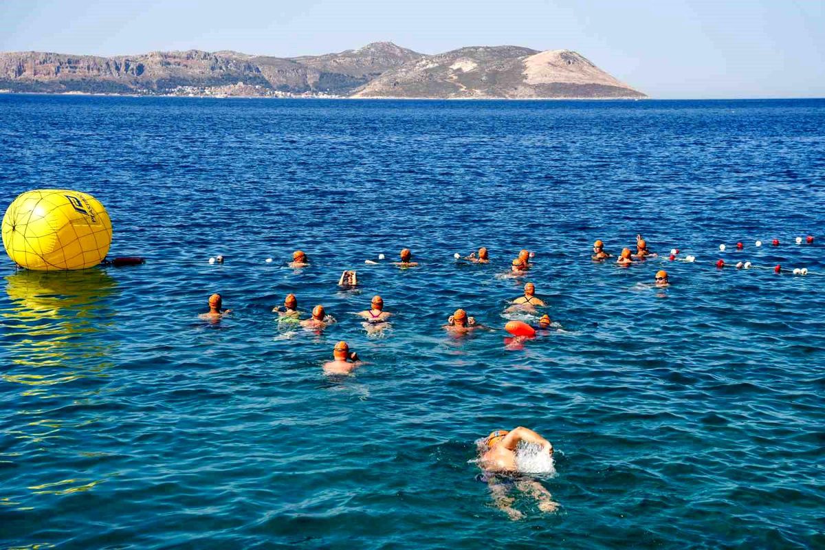 Meis-Kaş Yüzme Maratonu'ndan görüntüler