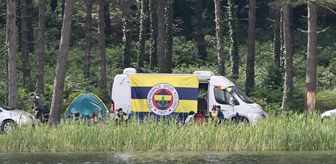 Mesafe ve mekan tanımayan 'Fenerbahçe' aşkıyla 1280 rakımlı yaylada kamp kurdular