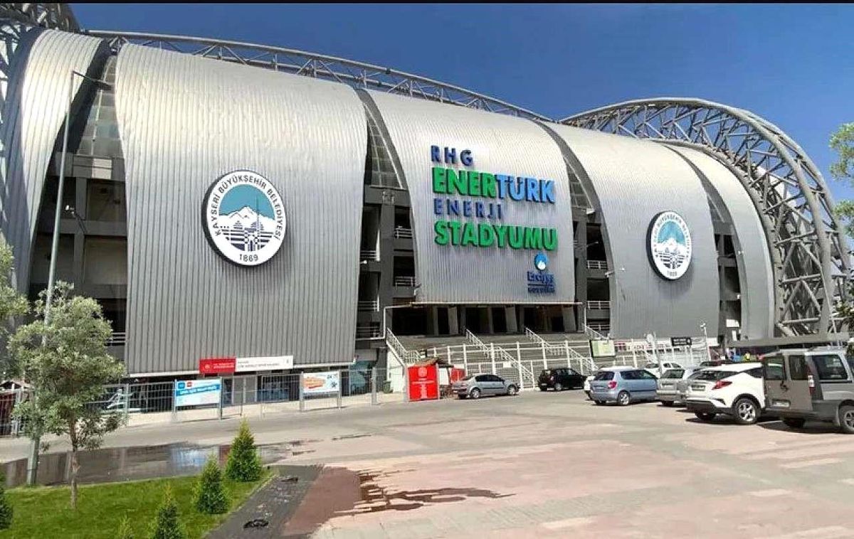 Kayserispor'un maçlarını oynadığı Kadir Has Stadı'ndan bir görünüm