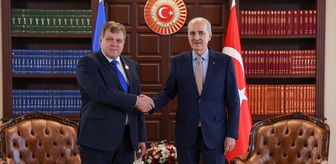 TBMM Başkanı Kurtulmuş, Estonya Parlamentosu Başkanı Hussar ile görüştü