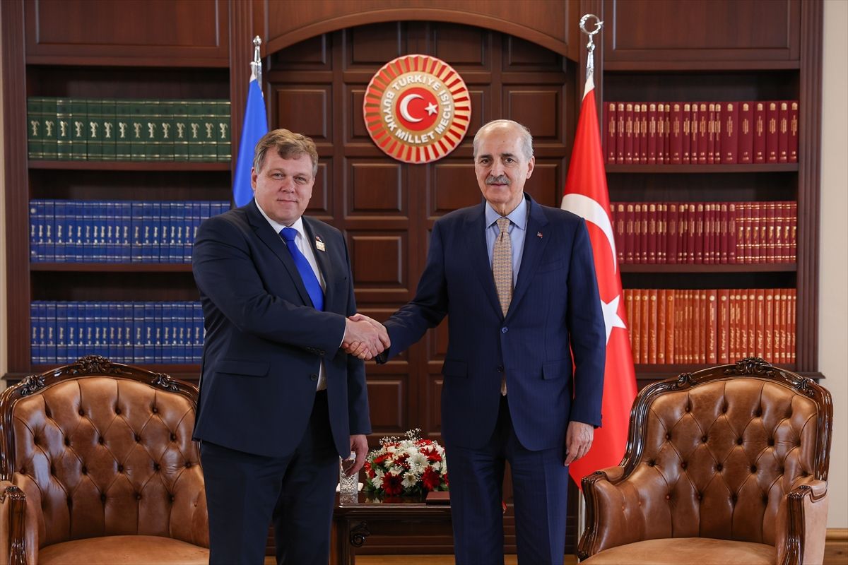 TBMM Başkanı Kurtulmuş, Estonya Parlamentosu Başkanı Hussar ile görüştü