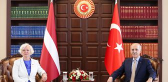 TBMM Başkanı Kurtulmuş, Letonya Parlamentosu Başkanı Mierina ile görüştü