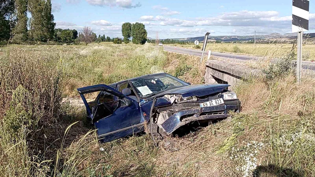 Tokat Yeşilyurt'ta trafik kazası sonrası olay yeri incelemesi