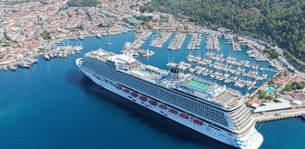 'Aroya' kruvaziyeri Marmaris'e 2 bin 667 turist getirdi