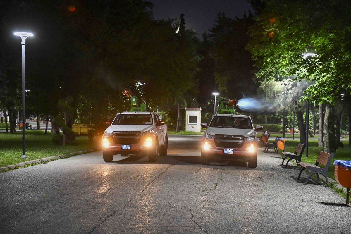 Başkentte yaz aylarında artan sineklere karşı ilaçlama çalışması sürüyor