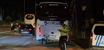 Bursa'da otomobilin işçi servisine çarpması sonucu 6 kişi yaralandı