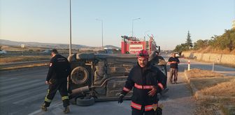 Çorum'da otomobil ile motosikletin çarpıştığı kazada 3 kişi yaralandı