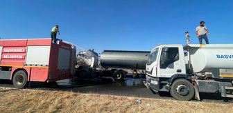 Faciaya ramak kala: Seyir halindeki tanker alev aldı