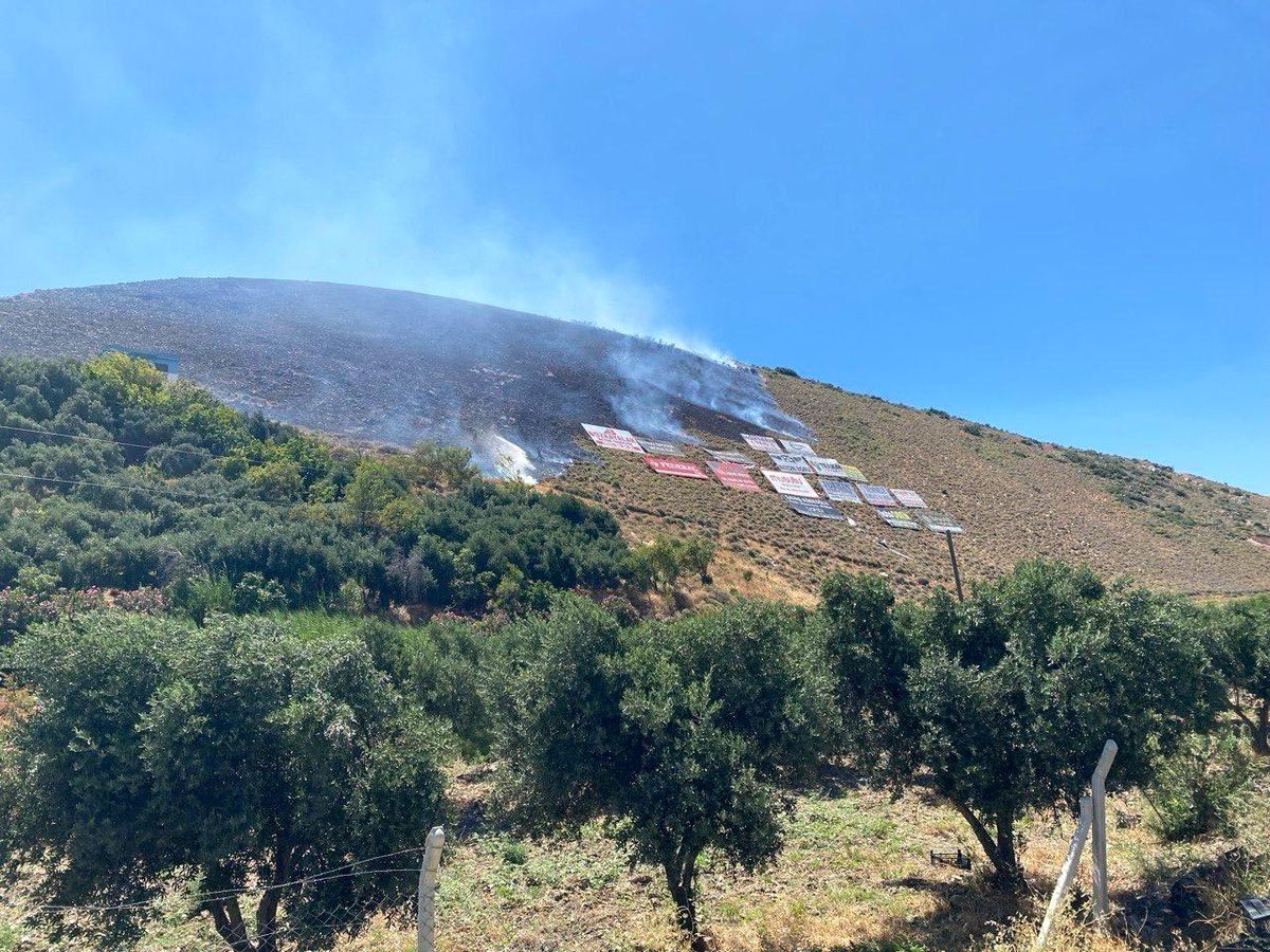 Hatay'da çıkan orman yangını büyümeden söndürüldü