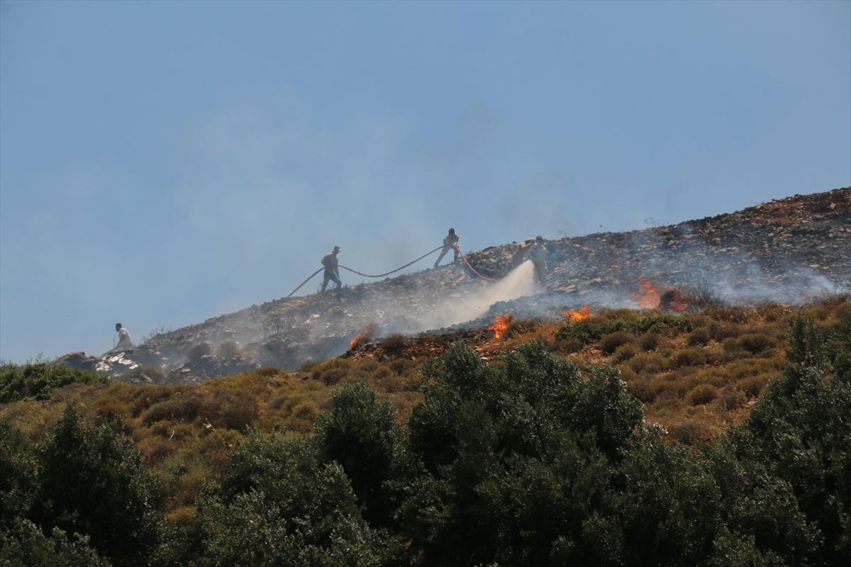 Hatay'da makilik alanda çıkan yangın kontrol altına alındı