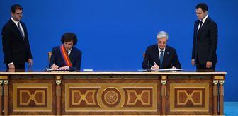 Kazakistan ile Gürcistan arasında stratejik ortaklık kurulmasına ilişkin bildiri imzalandı