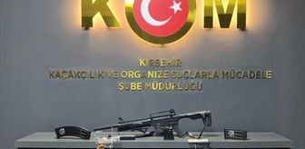 Kırşehir'de ruhsatsız silah ele geçirildi