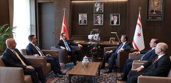 KKTC Cumhurbaşkanı Erhürman, AK Parti Genel Başkan Yardımcısı Zorlu'yu kabul etti