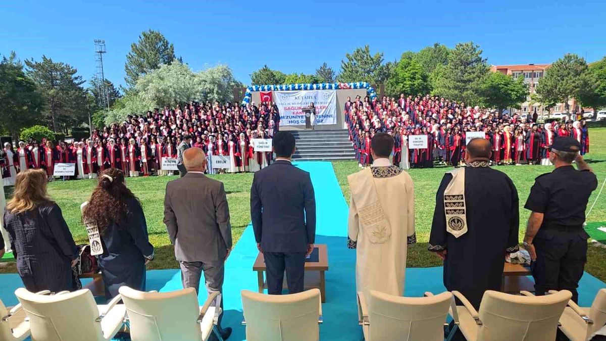 Kütahya Sağlık Bilimleri Üniversitesi mezuniyet töreninden genel görünüm
