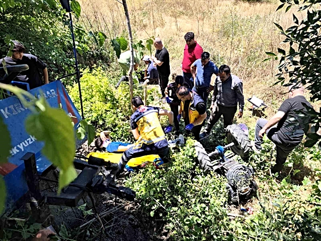 Malatya’da çapa motoru devrildi: 3 yaralı
