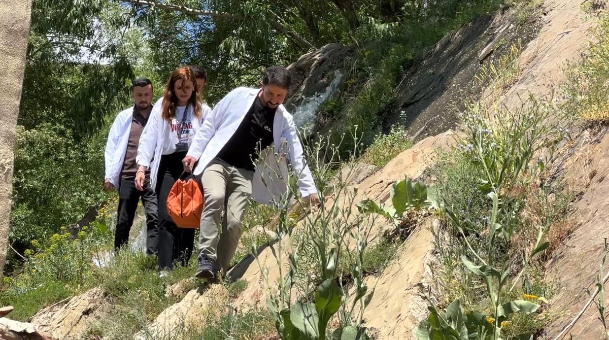Sağlık ordusu İran sınırında kavurucu sıcağa ve sarp araziye meydan okuyor