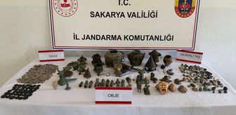 Sakarya'da kaçak kazı operasyonunda 806 tarihi obje ele geçirildi