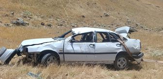 Siirt'te şarampole devrilen otomobildeki 3 kişi yaralandı