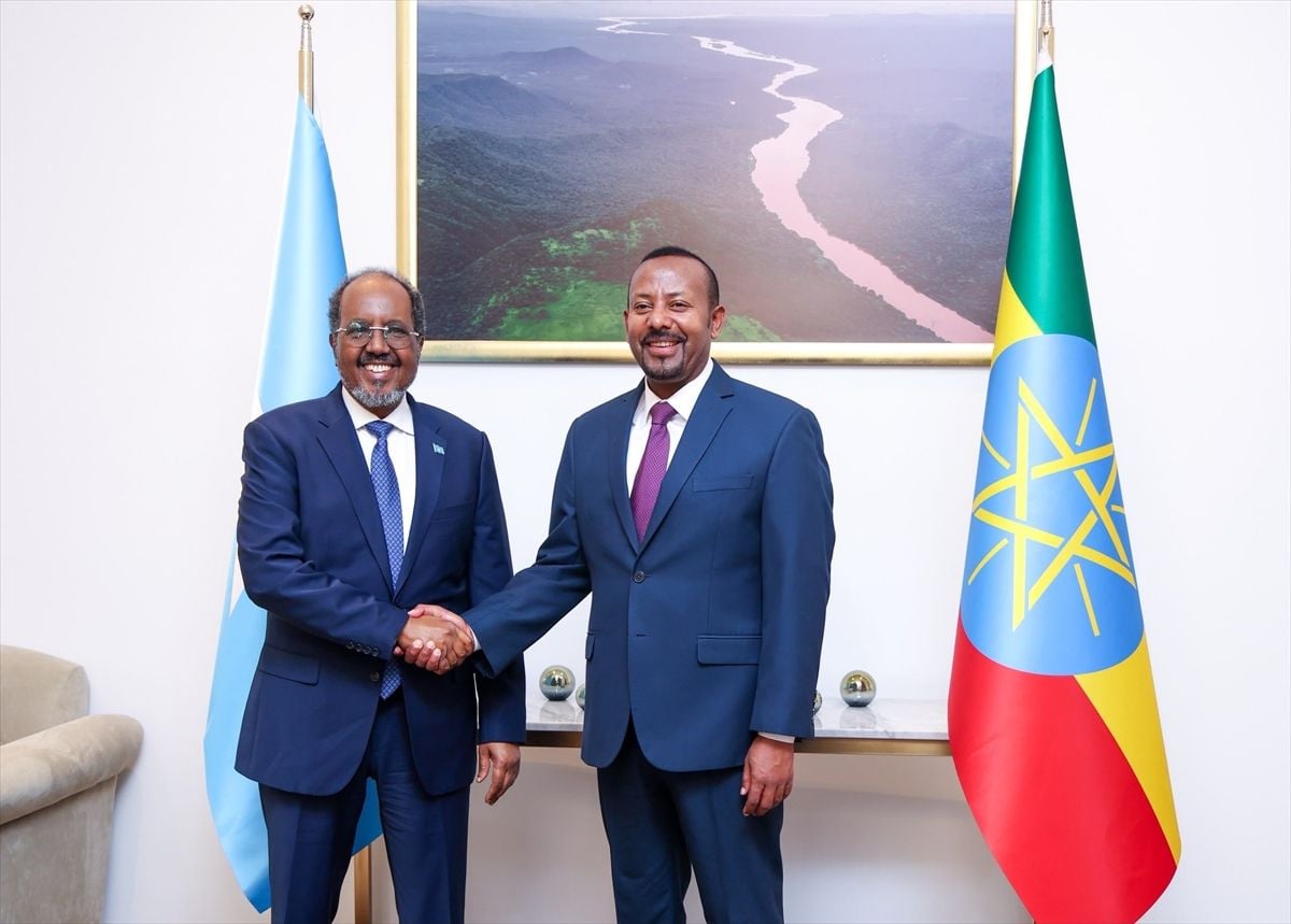 Somali Cumhurbaşkanı Mahmud, Etiyopya Başbakanı Ahmed ile görüştü