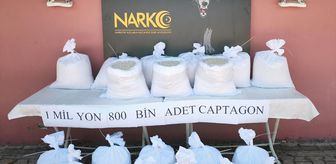Adana'da tırda 1 milyon 800 bin uyuşturucu hap ele geçirildi