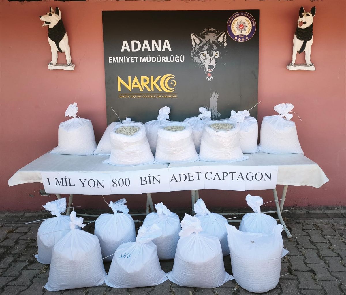 Adana'da tırda 1 milyon 800 bin uyuşturucu hap ele geçirildi