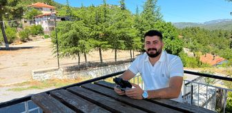 Antalya'da muhtar, orman yangınlarına karşı dronla gönüllü gözlem yapıyor