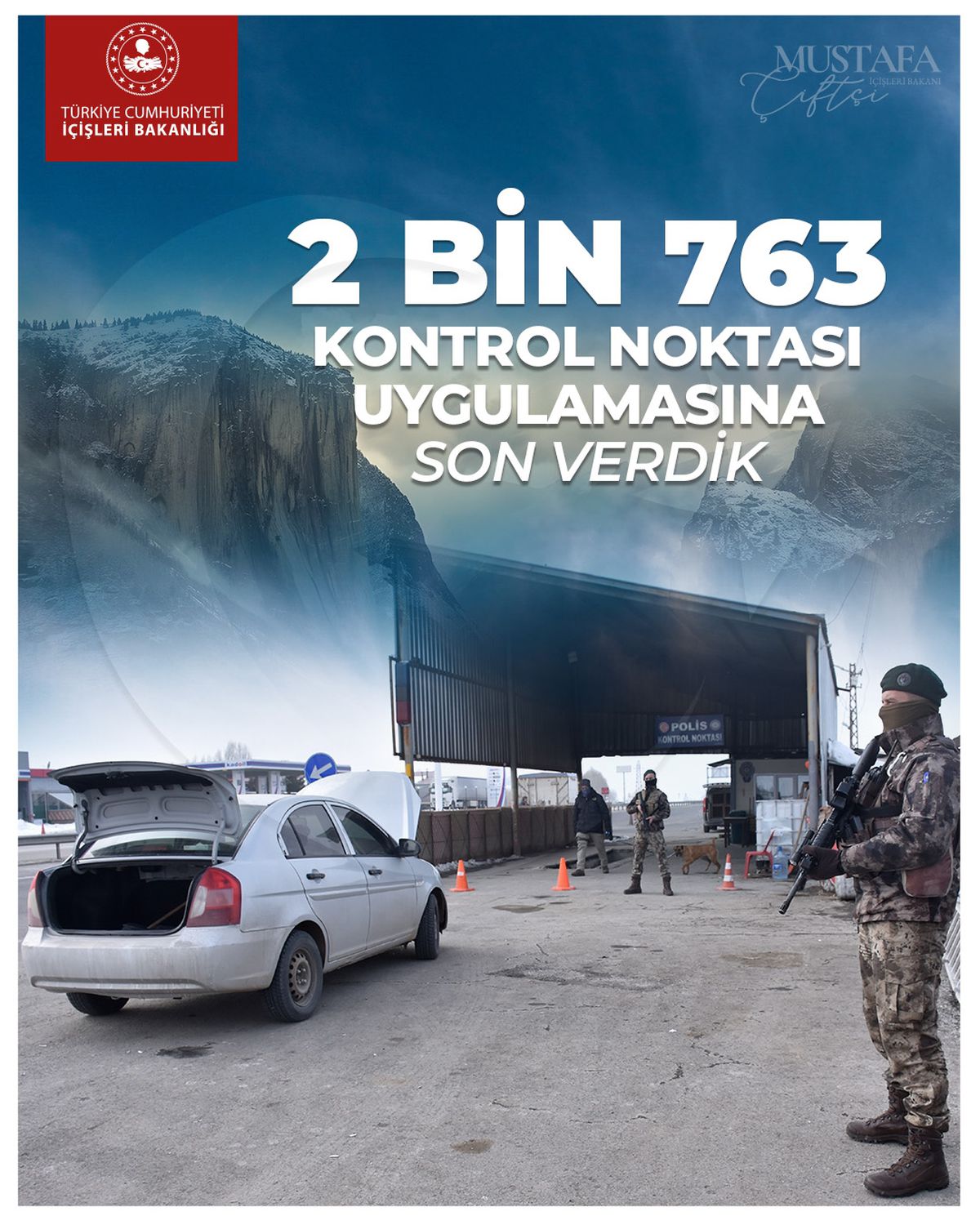 İçişleri Bakanı Mustafa Çiftçi'nin açıklama yaptığı kürsü.