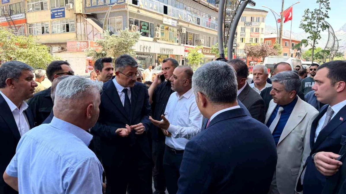 Bakan Yardımcısı Ali Çelik'e Hakkari'de sevgi seli