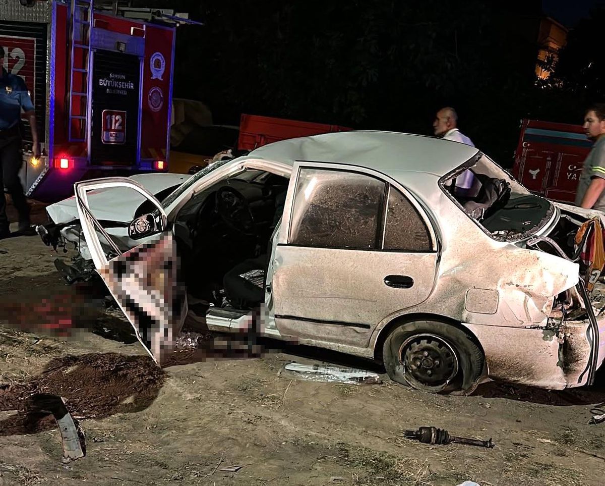Çarşamba'da zincirleme trafik kazası: 7 yaralı
