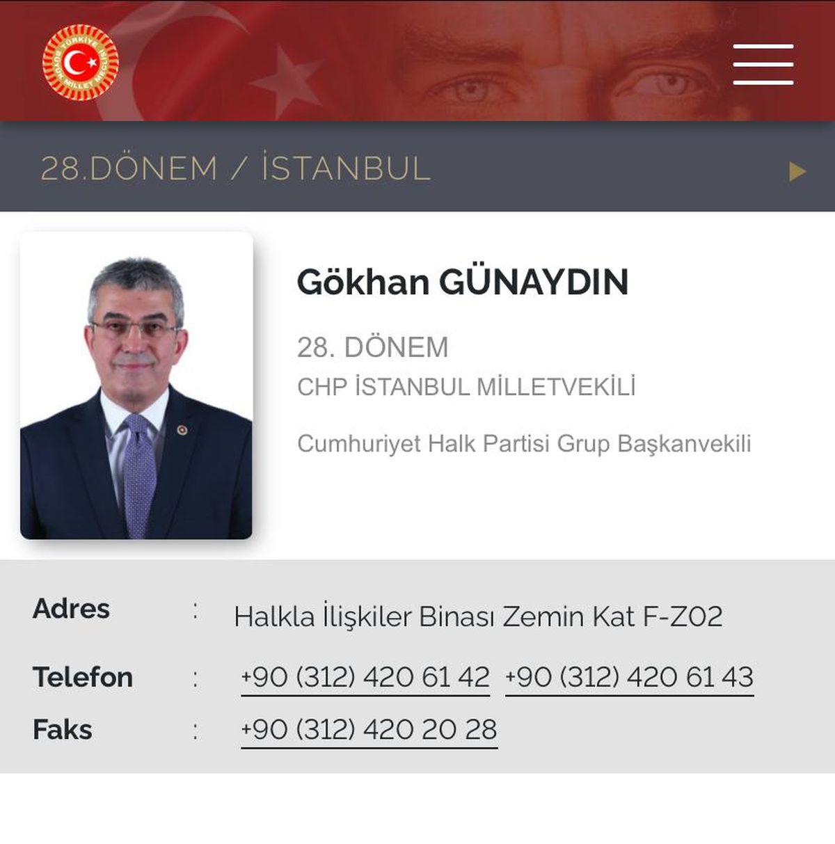 Gökhan Günaydın CHP Grup Başkanvekilliği Görevine Döndü