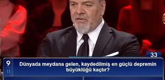 Dünyada meydana gelen, kaydedilmiş en güçlü depremin büyüklüğü kaçtır?