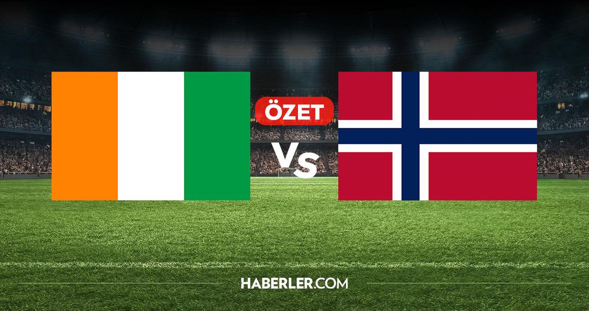 Fildişi Sahili ve Norveç milli futbol takımlarının Dünya Kupası elemeleri maçından bir görüntü.