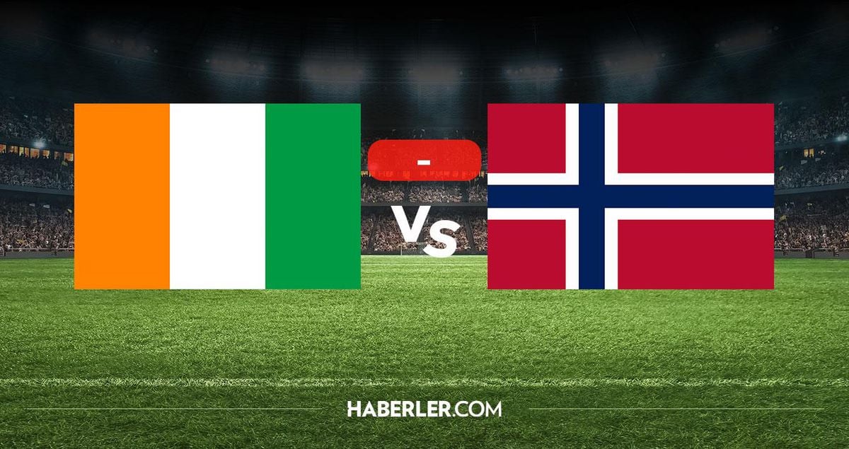 Fildişi Sahili ve Norveç milli takımlarının futbol maçı.