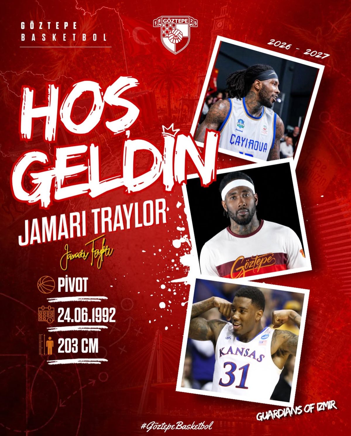 Göztepe'nin yeni transferi Jamari Taylor