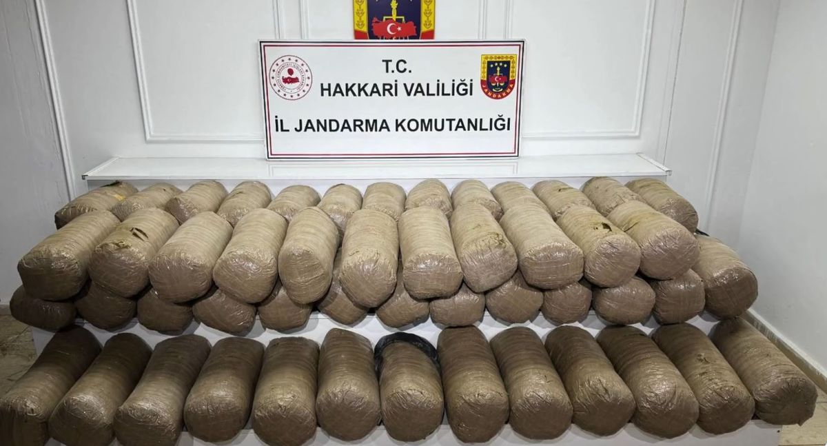 Hakkari'de 503 kilogram esrar ele geçirildi