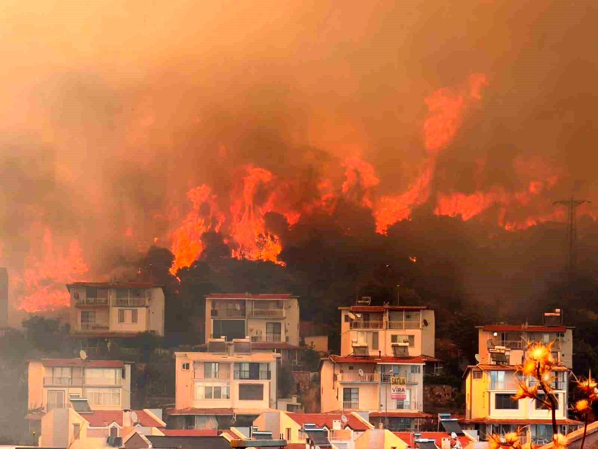 İzmir'de makilik alandaki yangın kontrol altında