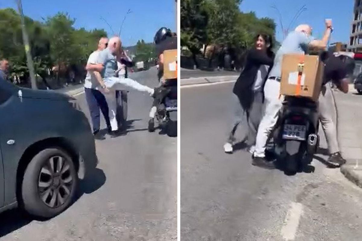 Trafikte kavgaya daldı, aracını geri viteste unuttu