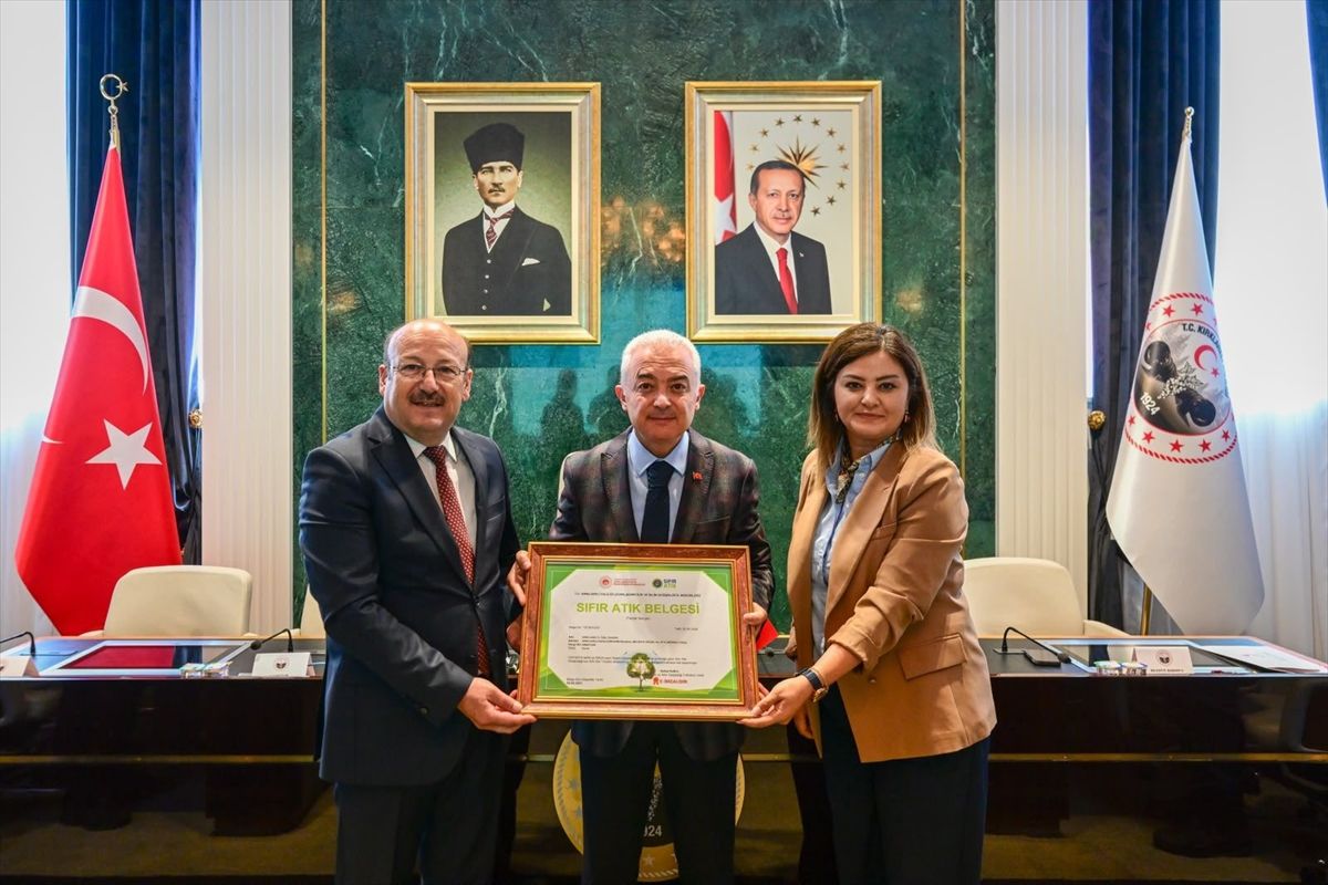 Kırklareli İl Özel İdaresi'ne Sıfır Atık Belgesi