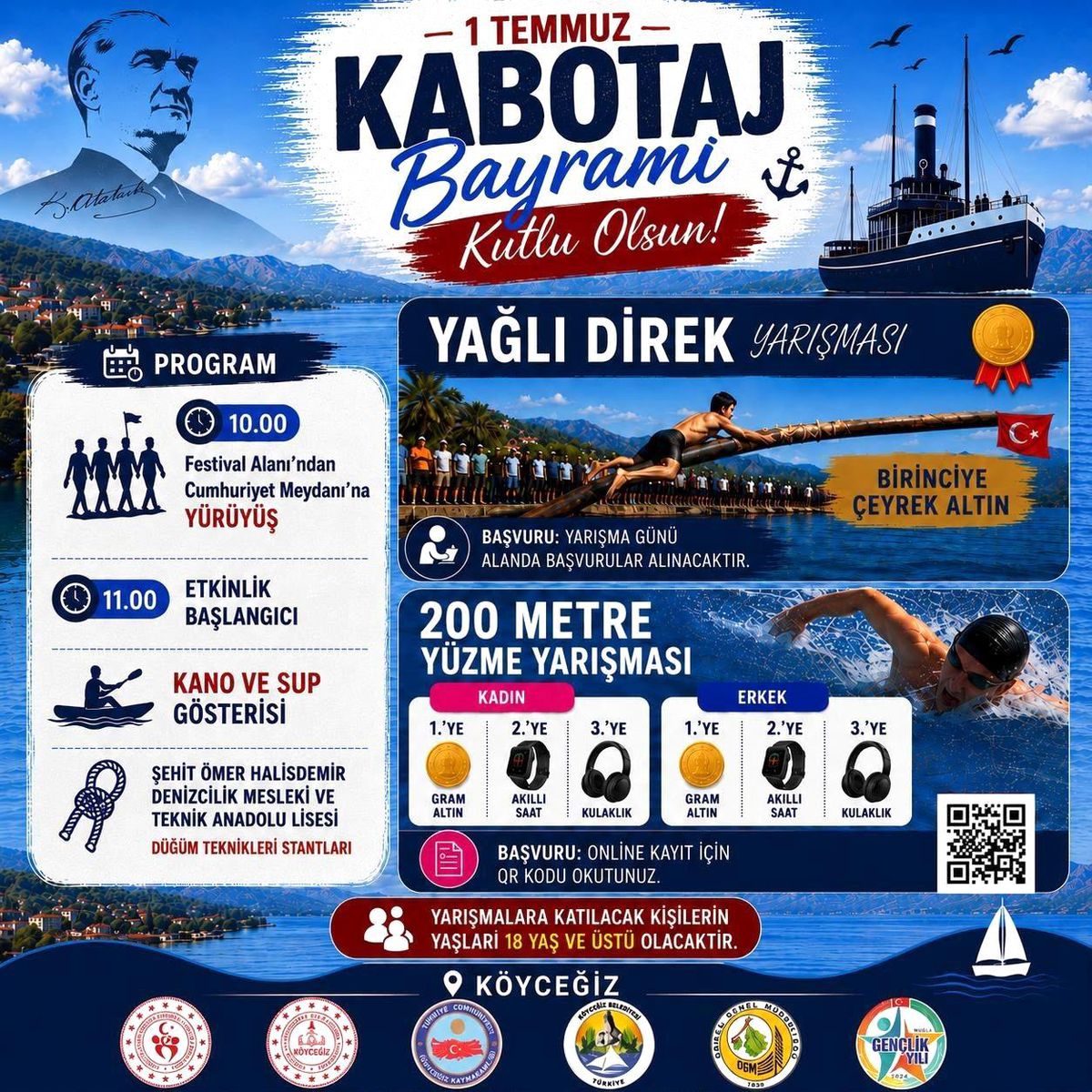 Köyceğiz'de Denizcilik ve Kabotaj Bayramı kutlamaları