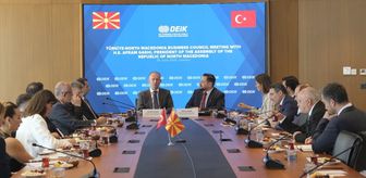 Kuzey Makedonya Meclis Başkanı, DEİK Türkiye-Kuzey Makedonya İş Konseyi'ni ziyaret etti