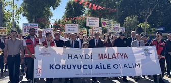 Malatya'da Koruyucu Aile Günü dolayısıyla kortej yürüyüşü yapıldı