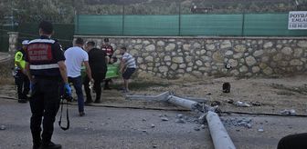Bursa'da yardım için kaza alanına giden kişi elektrik akımına kapılarak öldü