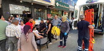 Nazilli'de otomobilin çocuğa çarpması güvenlik kamerasında