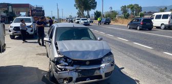 Nazilli'de zincirleme trafik kazasında 2 kişi yaralandı
